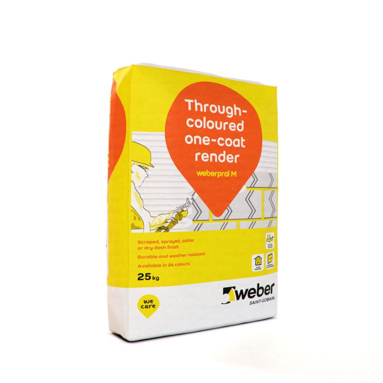 Weber Weberpral M Through-Coloured One-Coat Monocouche Render 25kg