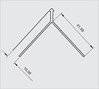 Renderplas PVC Corner Bead 2500mm x 10mm (Pack of 25) - CB10