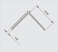 Renderplas PVC Skim Arch Bead 2500mm x 3mm (Pack of 50) - CB2A