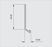 Renderplas PVC Bellcast Bead 2500mm x 10mm (Pack of 25) - B10