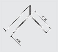 Renderplas PVC Corner Bead 2500mm x 15mm (Pack of 25) - CB15